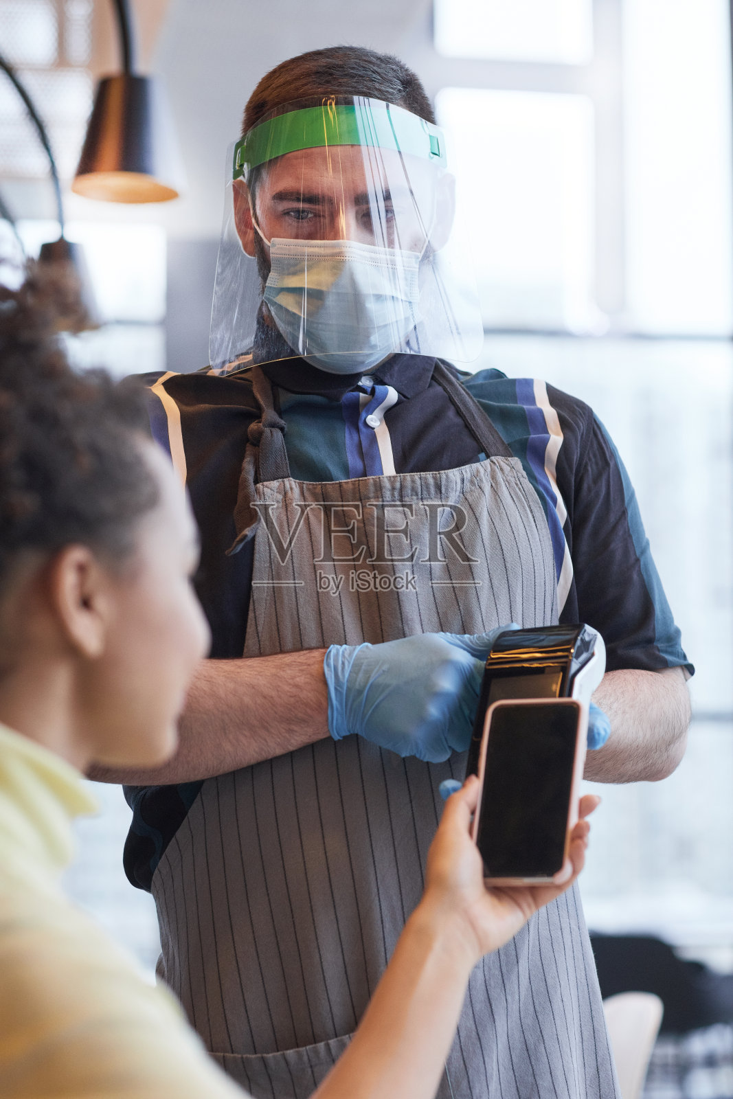 Covid安全付款照片摄影图片