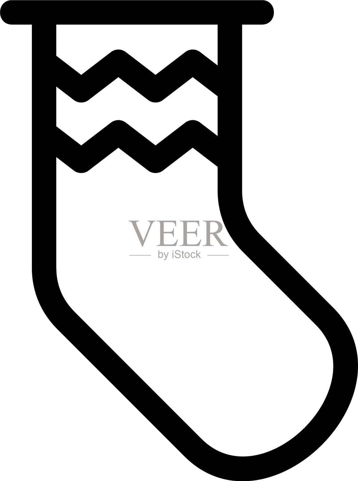 袜子图标或标志孤立的标志符号插画图片素材