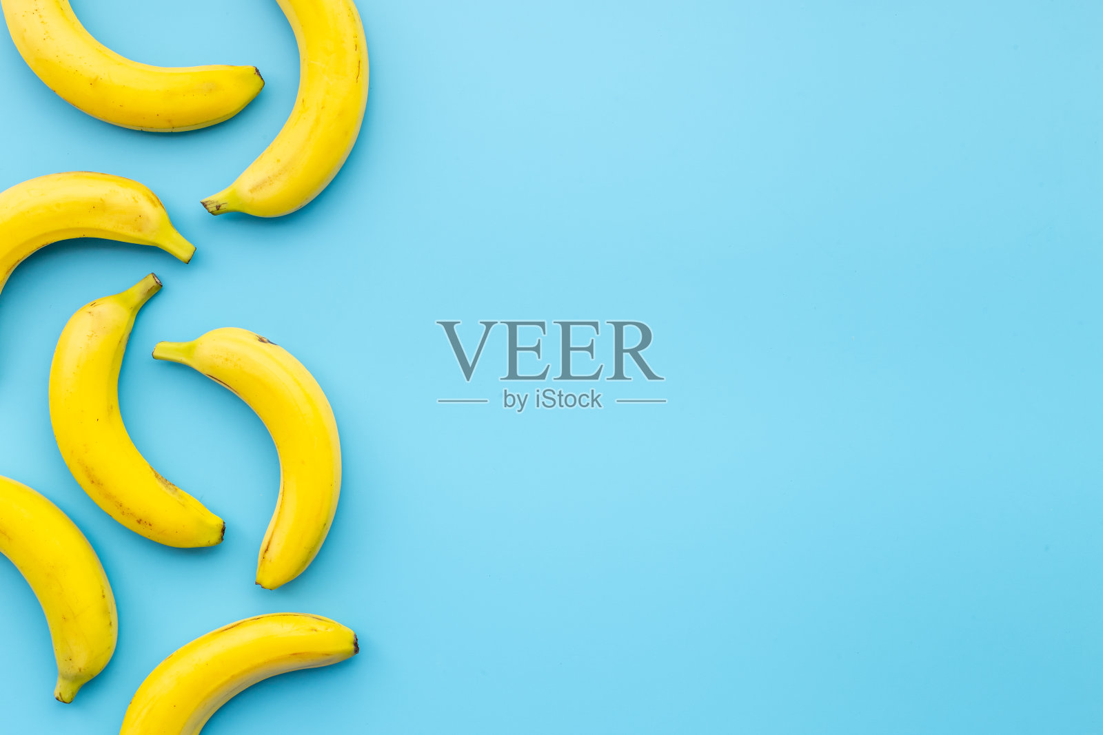 新鲜成熟的香蕉图案。水果的背景照片摄影图片