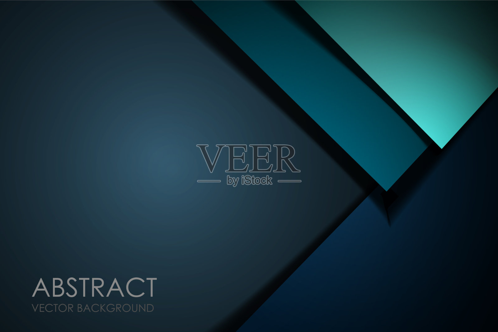 绿色绿松石背景重叠层插画图片素材