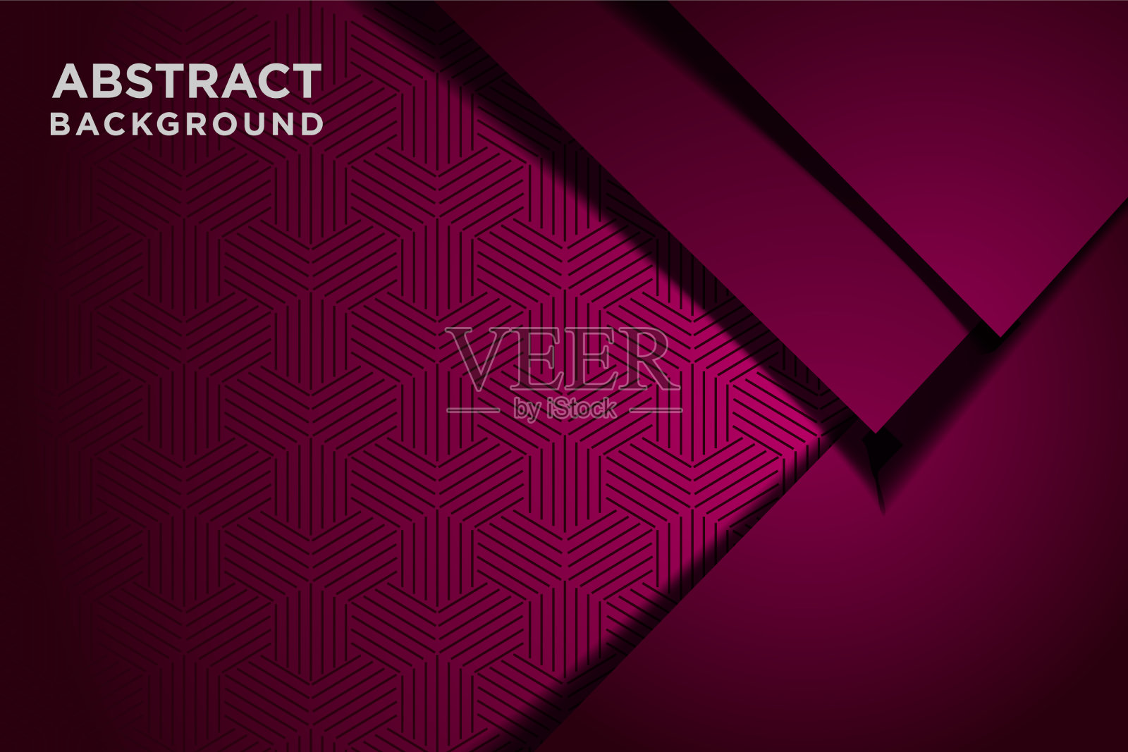 抽象的红粉色与图案背景重叠插画图片素材