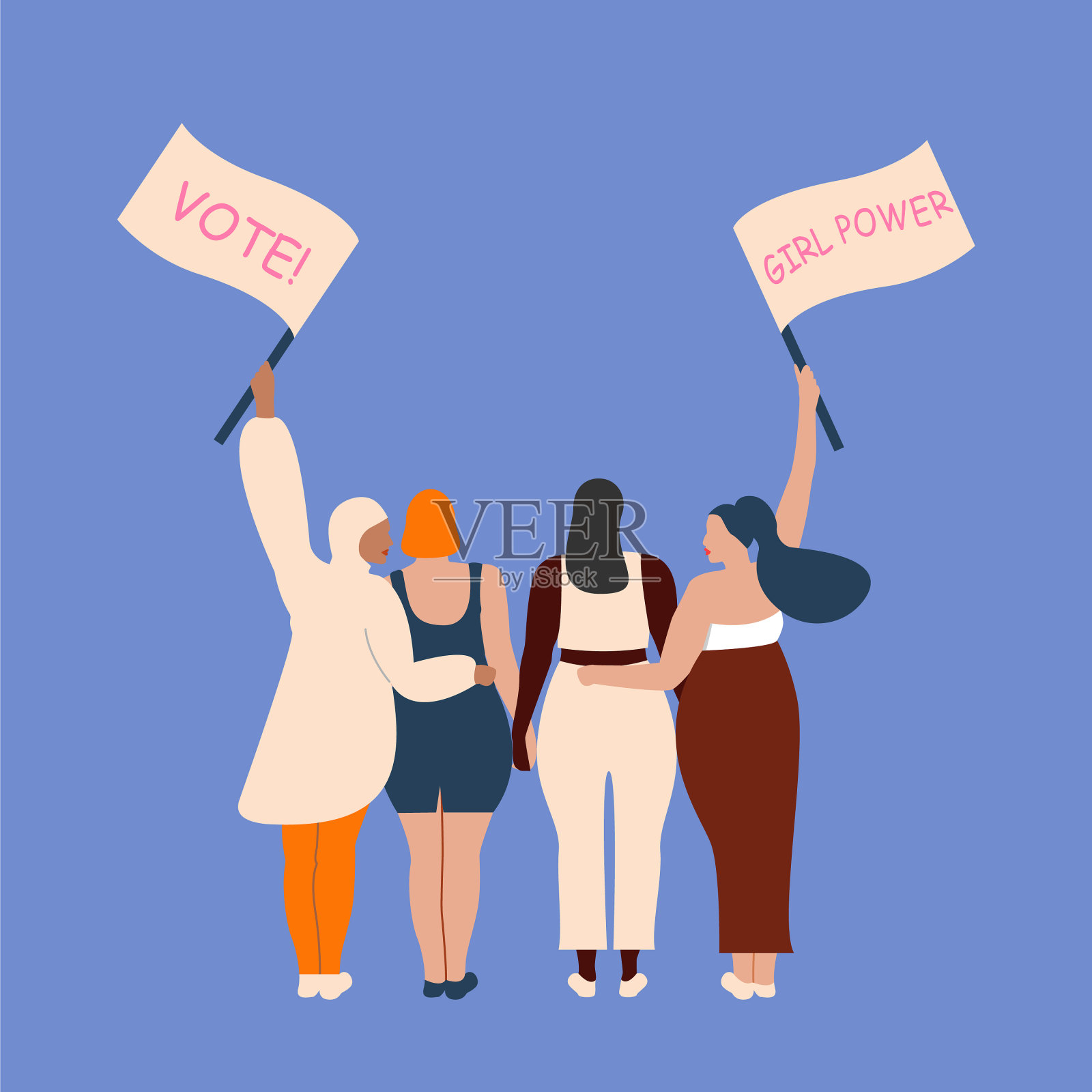 国际妇女节3月8日海报插画图片素材