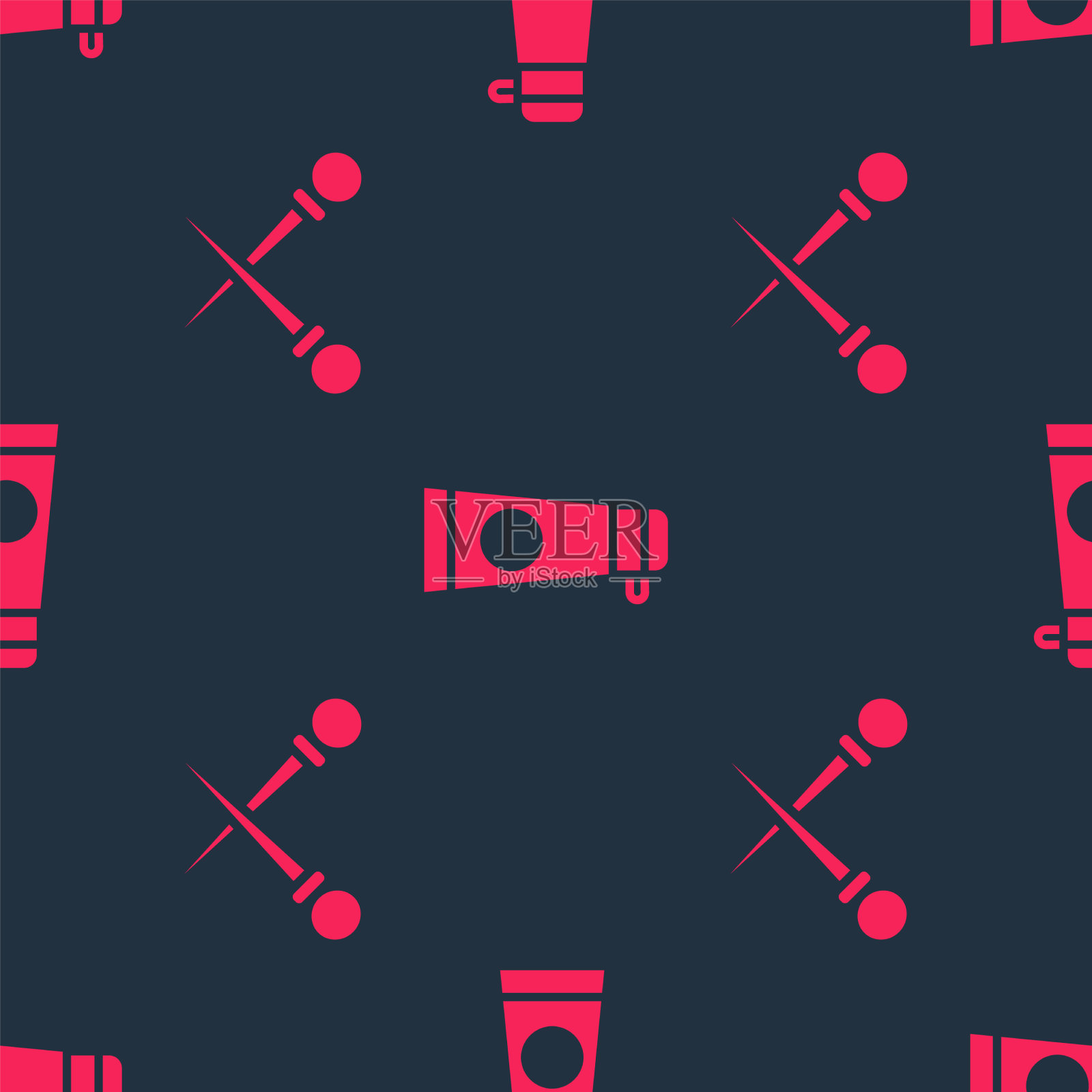 设置编织针和霜或乳液化妆品图标素材