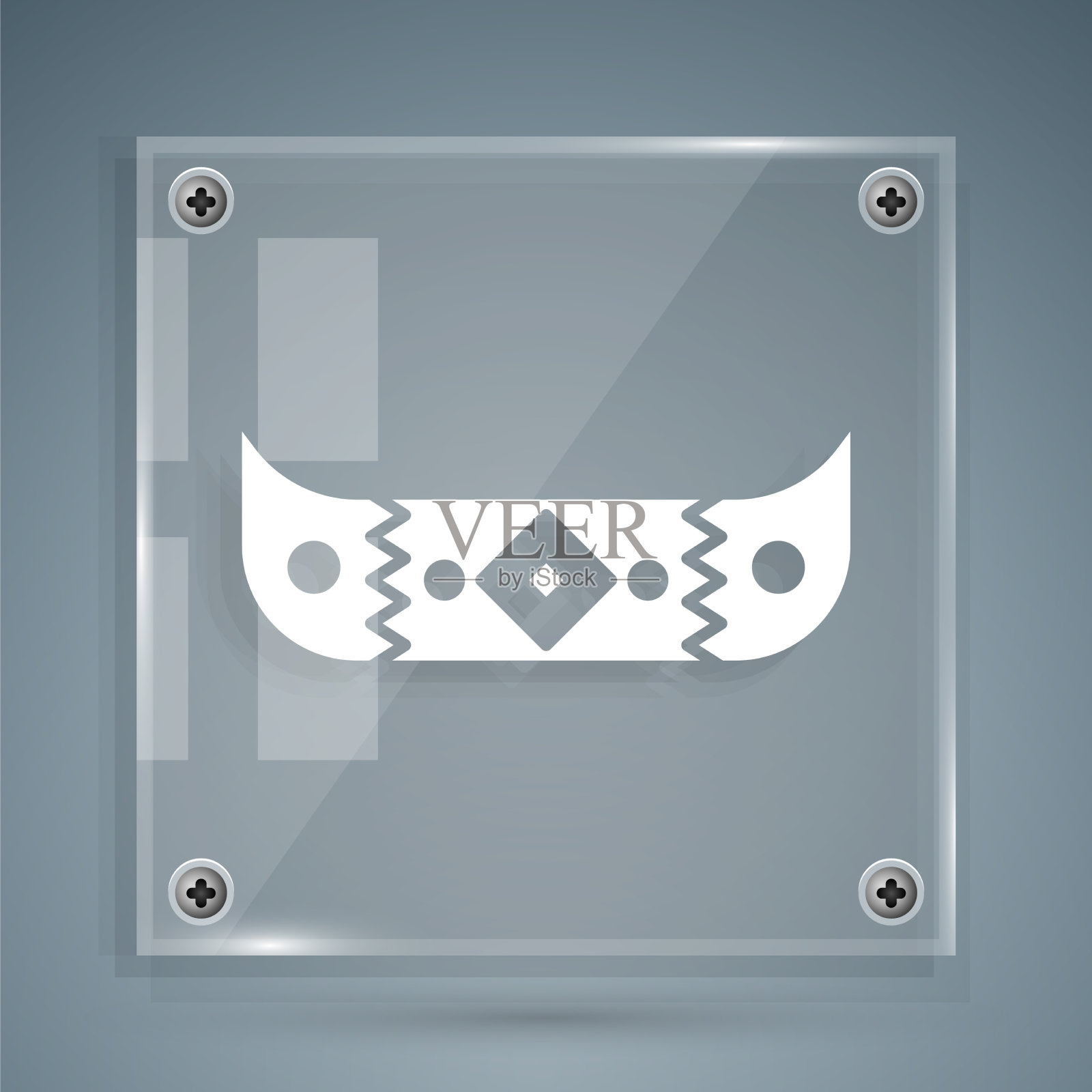 白色皮艇和桨图标孤立在灰色图标素材