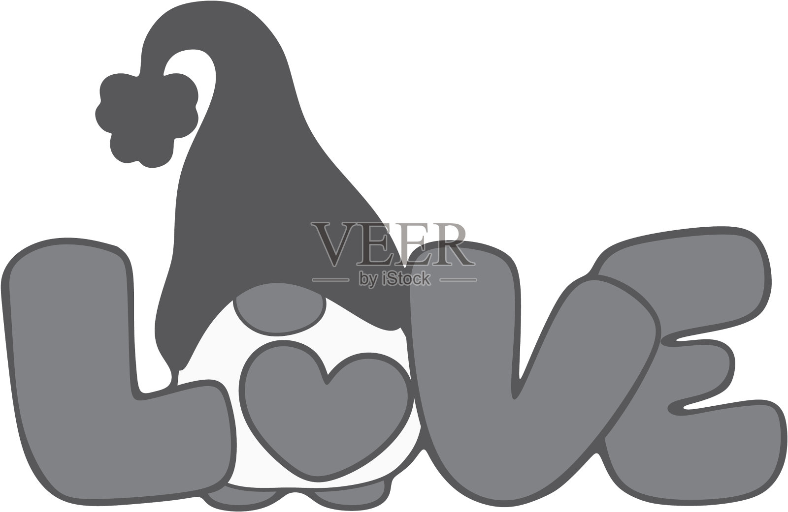 爱着侏儒设计元素图片