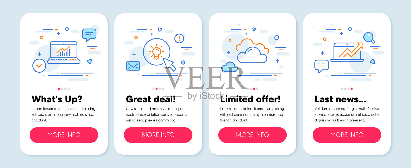 设置科学图标，如在线统计图标素材