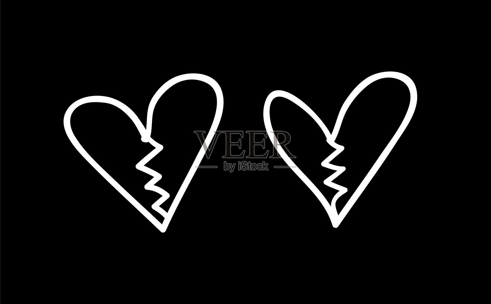 涂鸦集黑白铅笔画插画图片素材