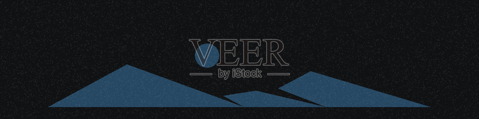 几何山剪影生成艺术海报插图插画图片素材