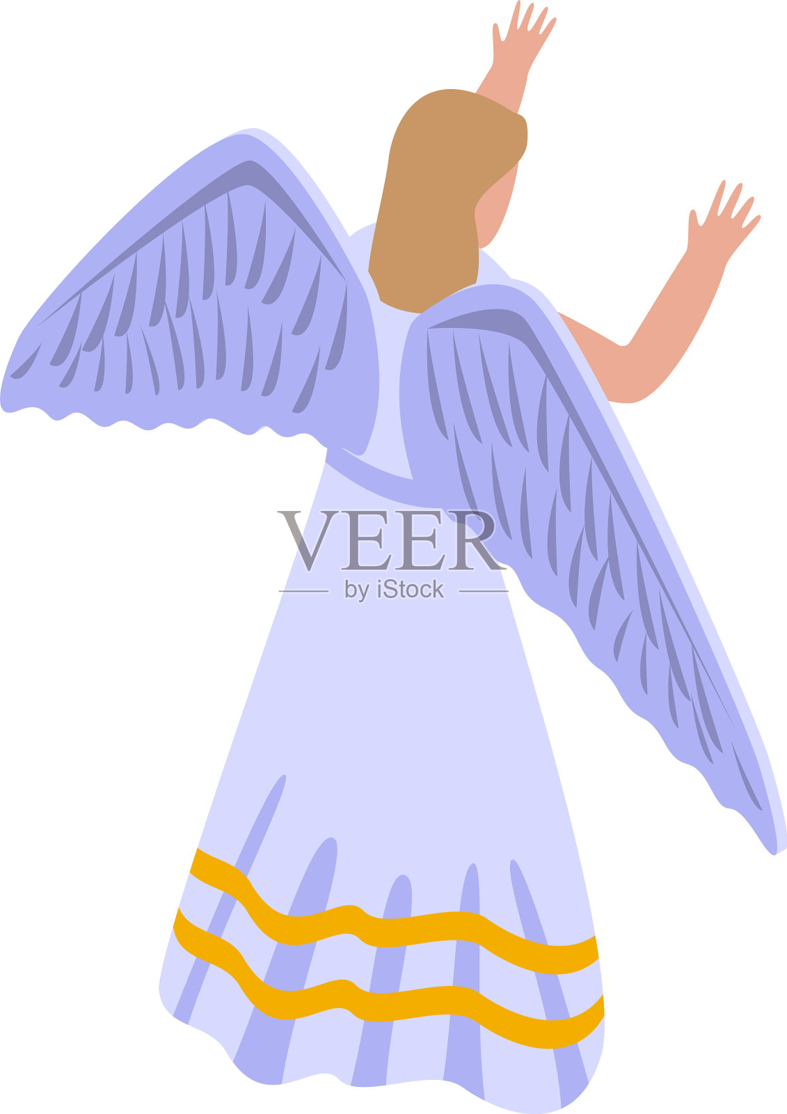 圣天使图标等距风格插画图片素材