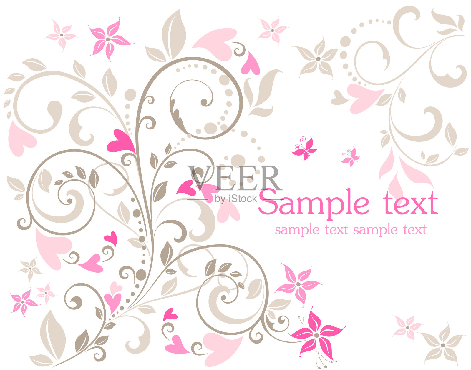 祝福的明信片设计元素图片