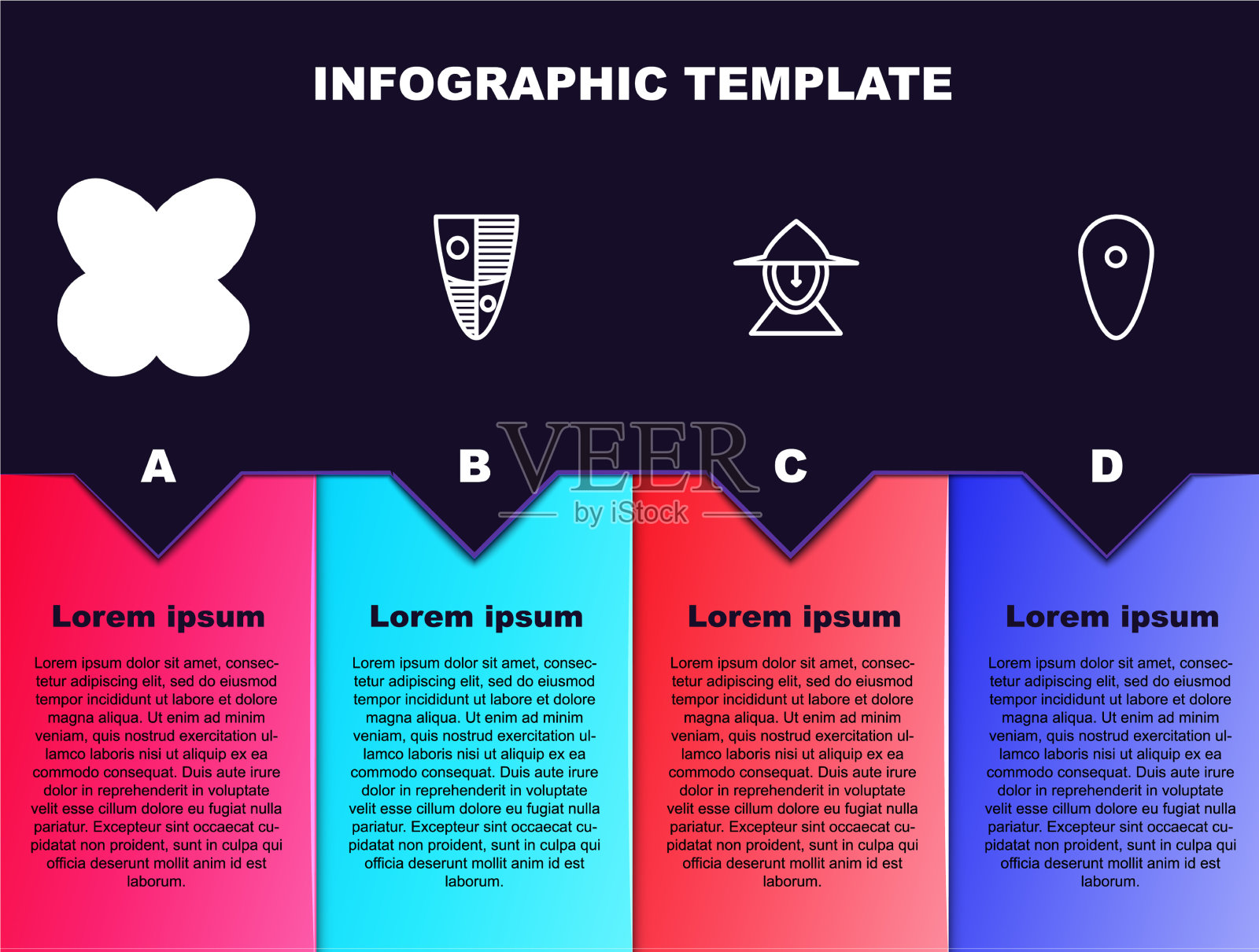 设线中世纪十字箭盾铁插画图片素材