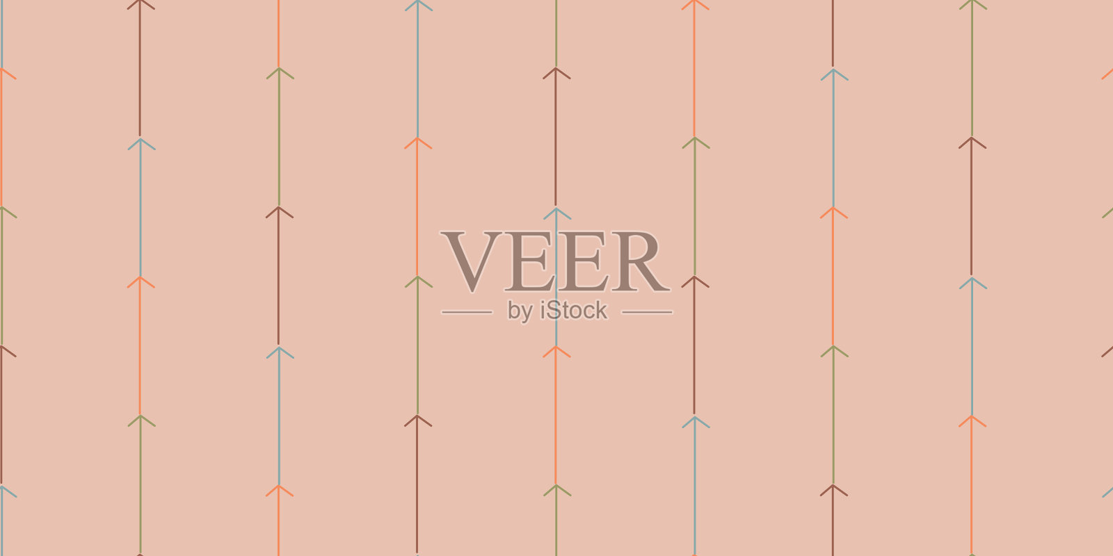 垂直箭头条纹无缝模式插画图片素材