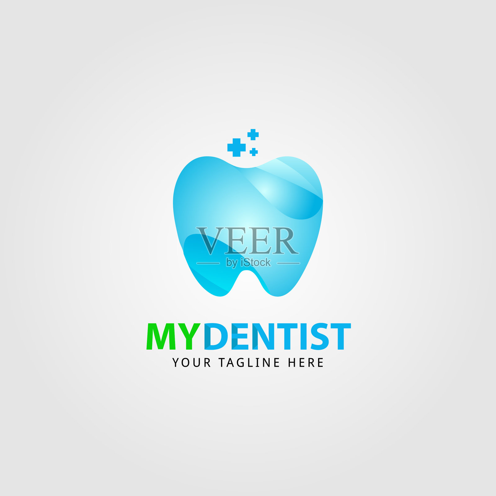 牙科标志和符号模板插画图片素材