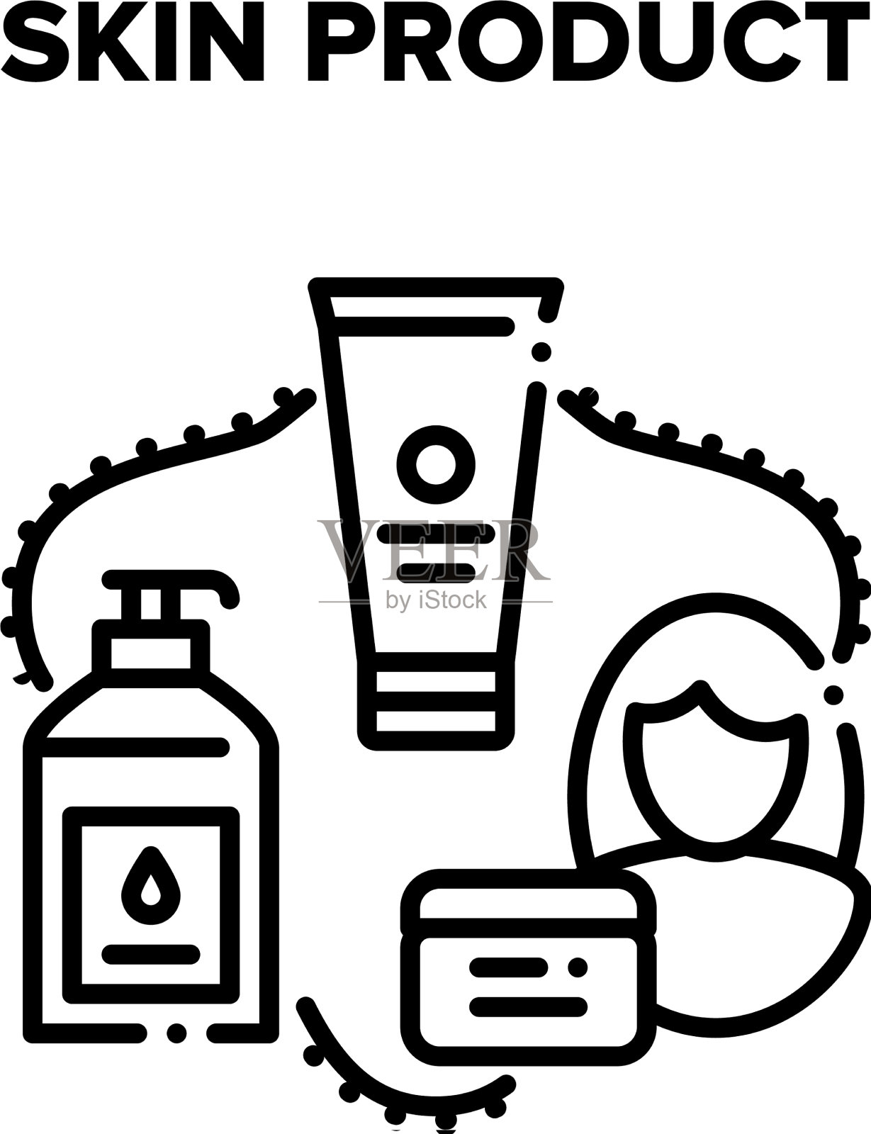 黑色皮肤的产品图标素材