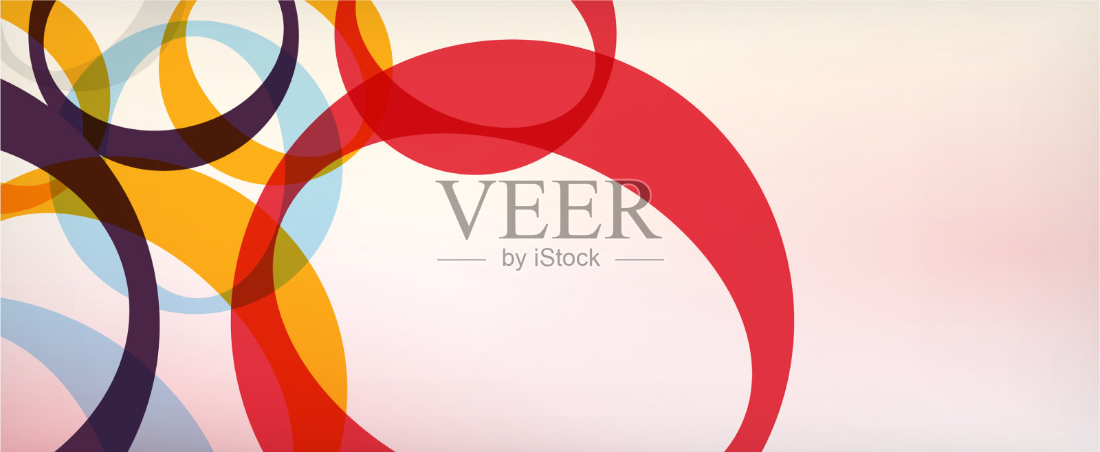 环形几何形状o字母重复插画图片素材