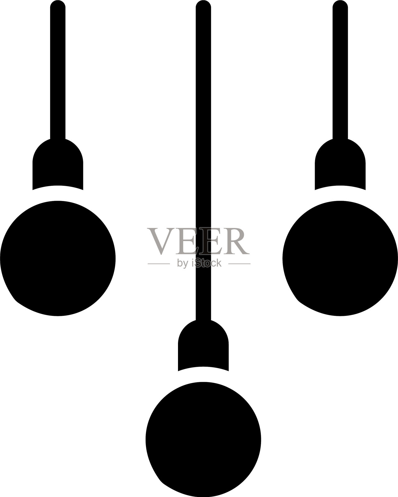 天花板上的灯插画图片素材