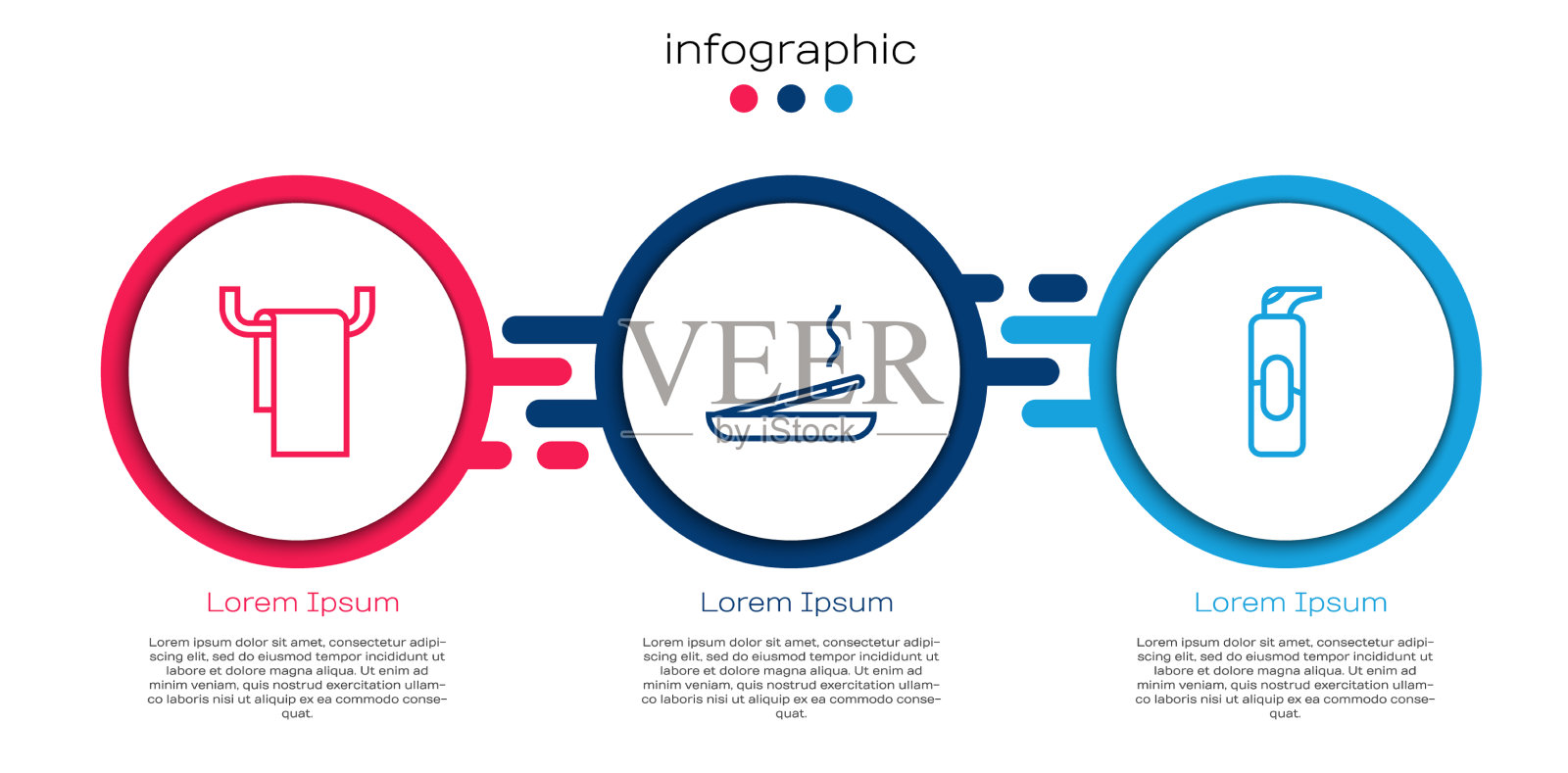 把毛巾放在有香味的spa棒上插画图片素材