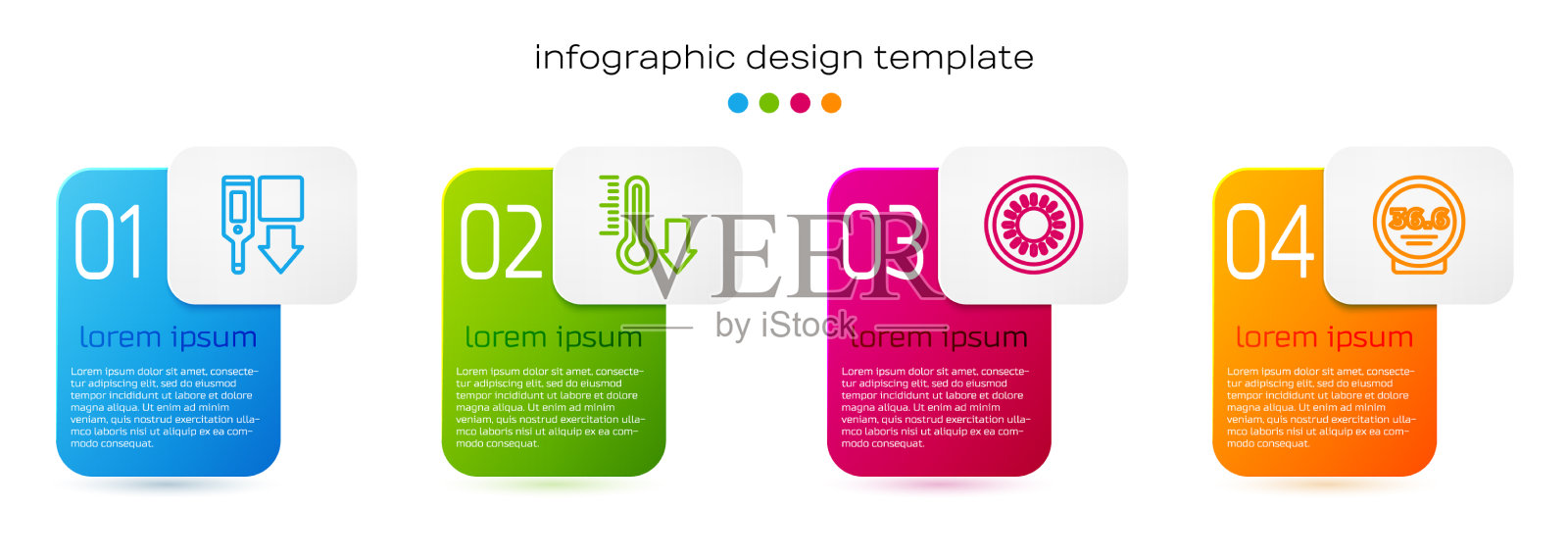 设太阳和数字气象线温度计插画图片素材