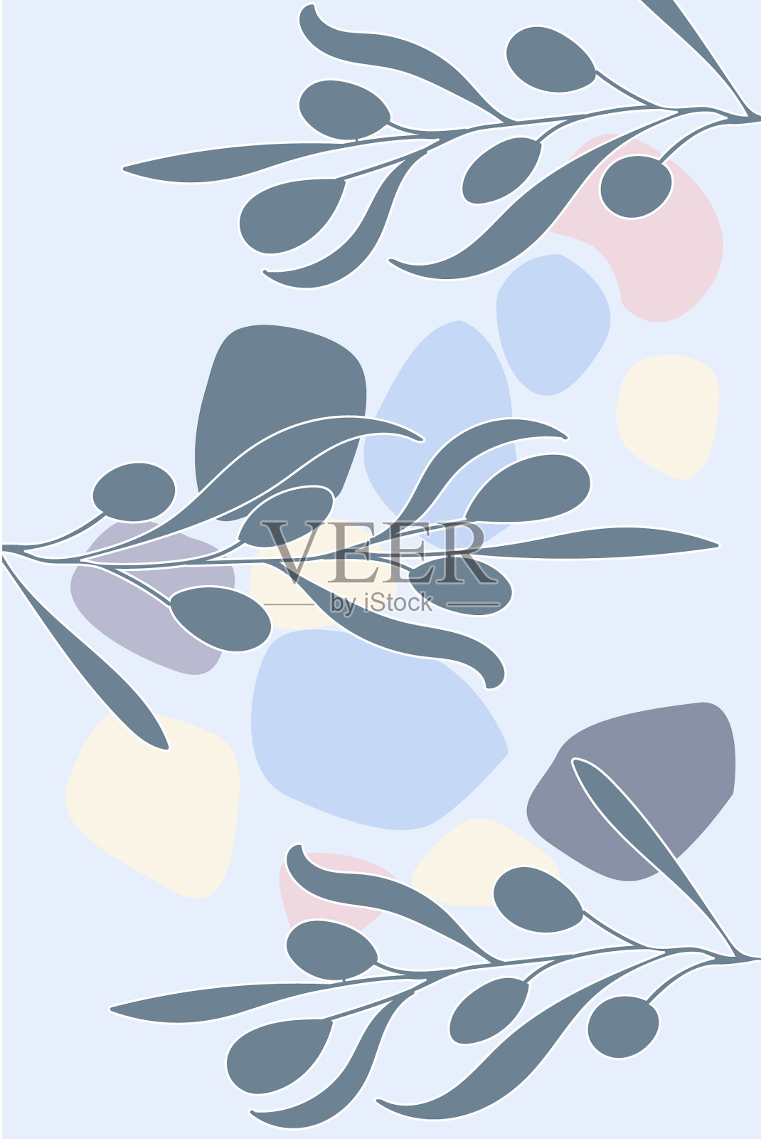 抽象几何手绘形状墙纸插画图片素材