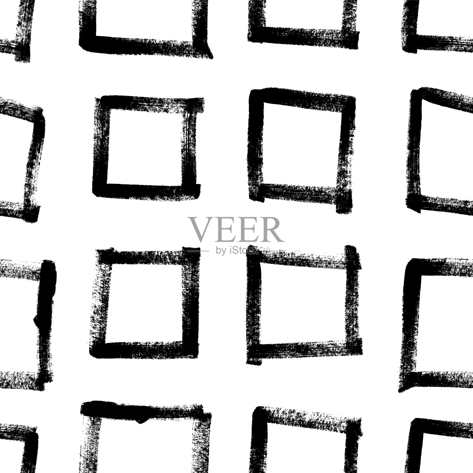 画黑白无缝图案插画图片素材