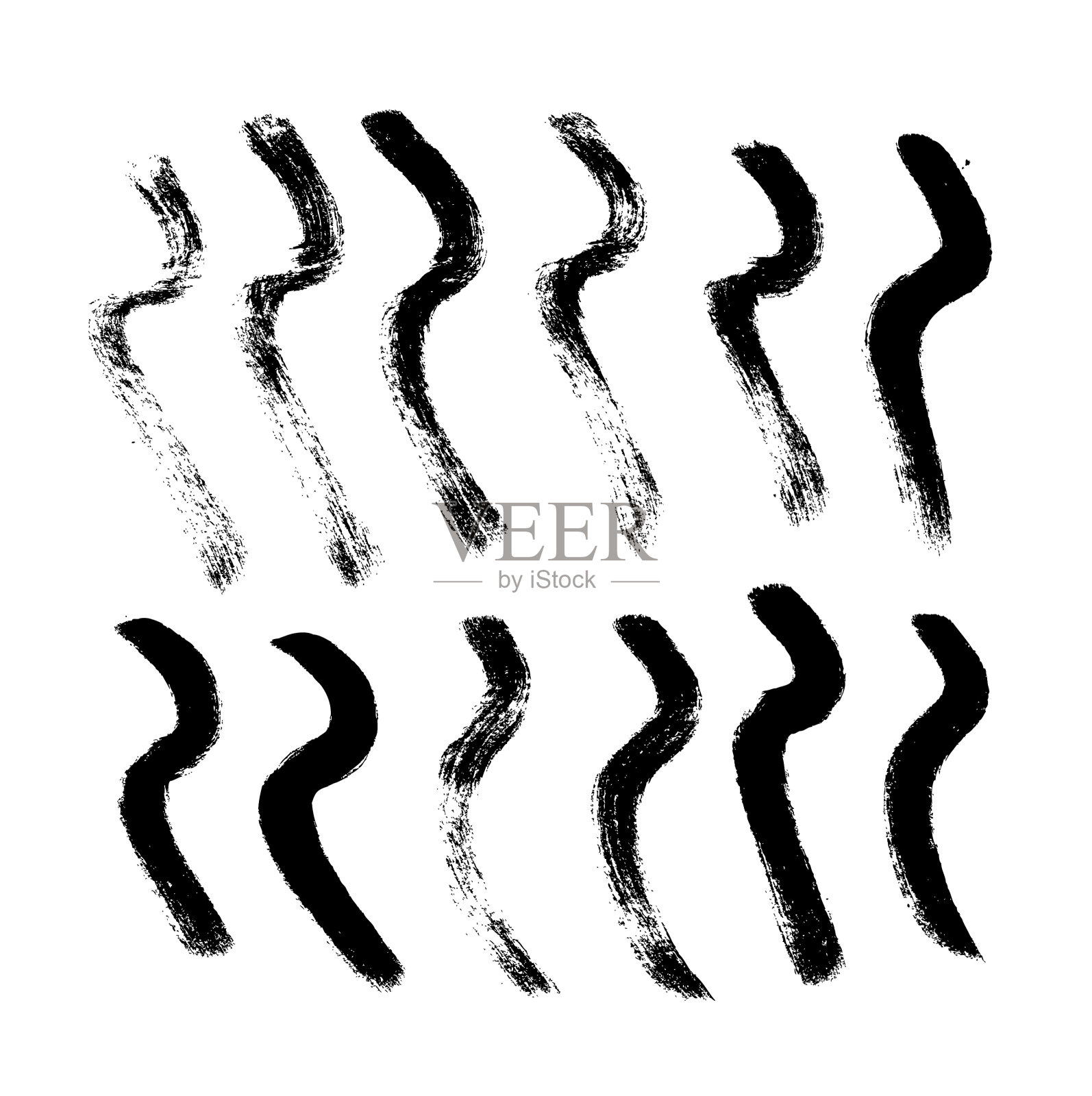 在白色上涂上黑色颜料插画图片素材