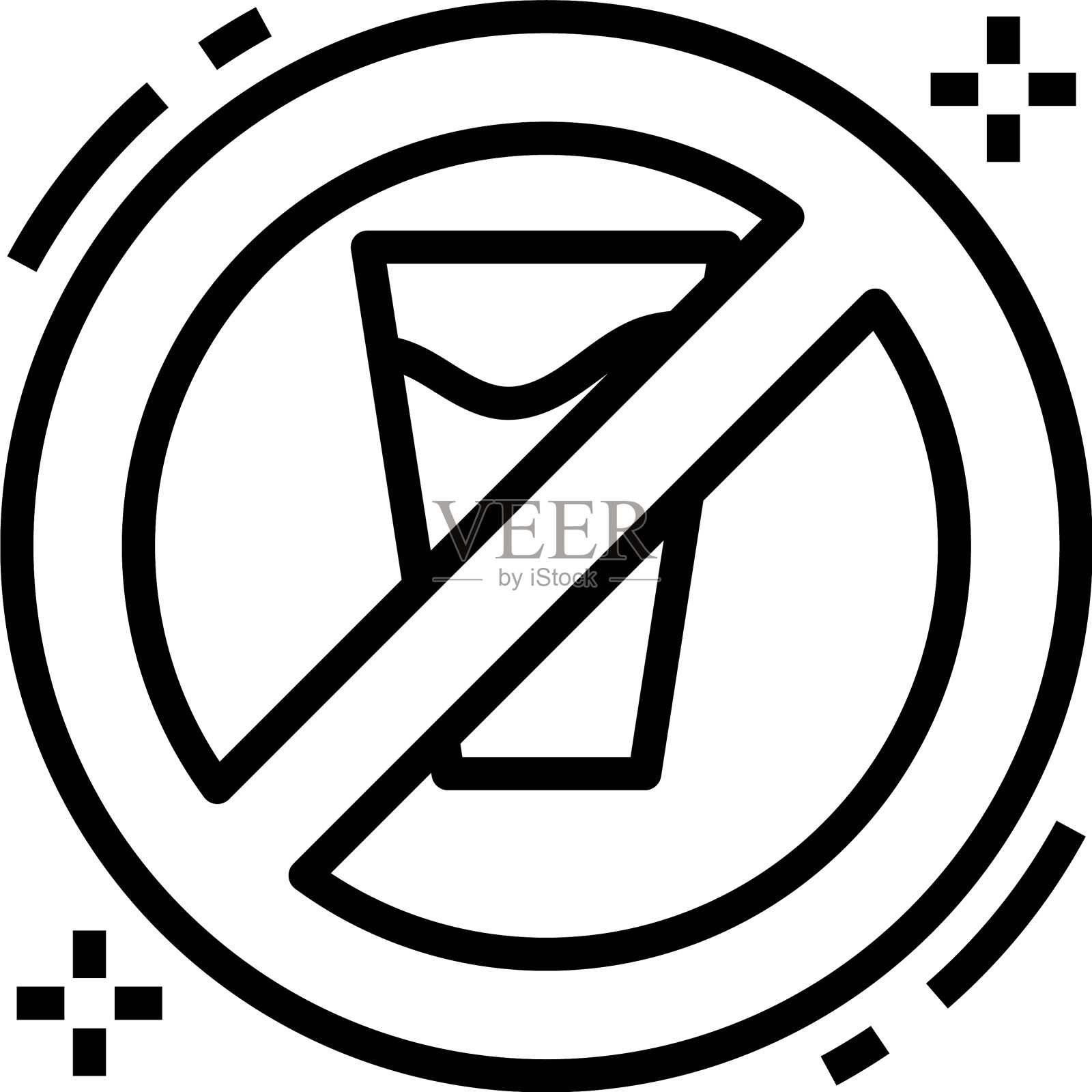 没有喝图标素材