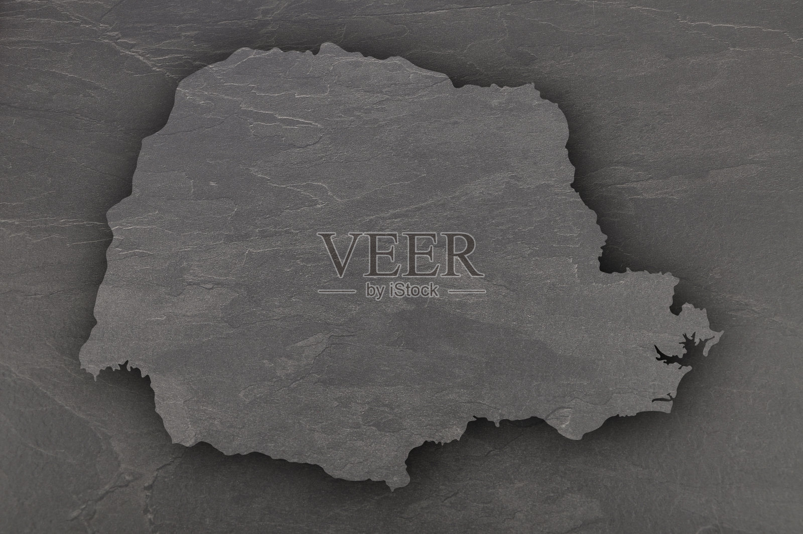 黑色石板上的巴拉那地图插画图片素材