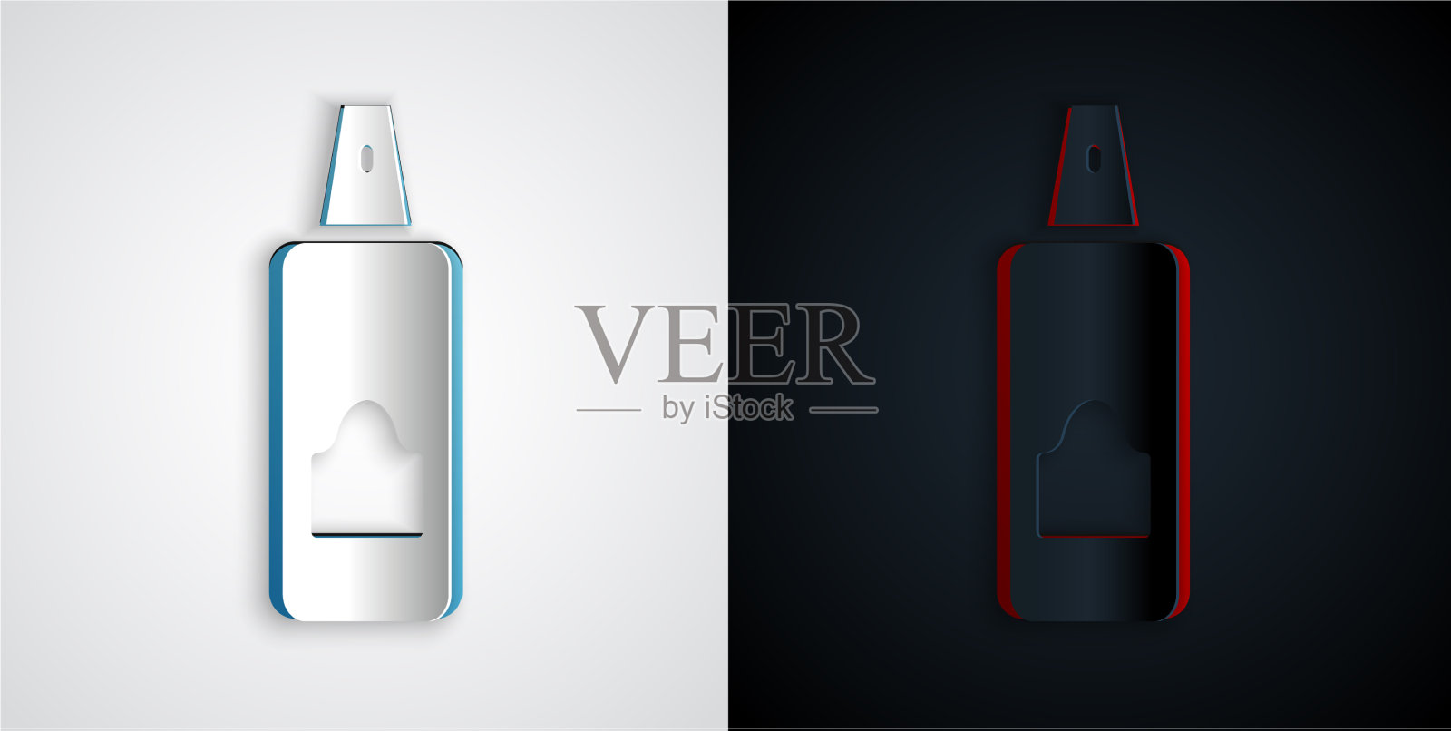 剪纸喷雾可以用于发胶除臭剂插画图片素材