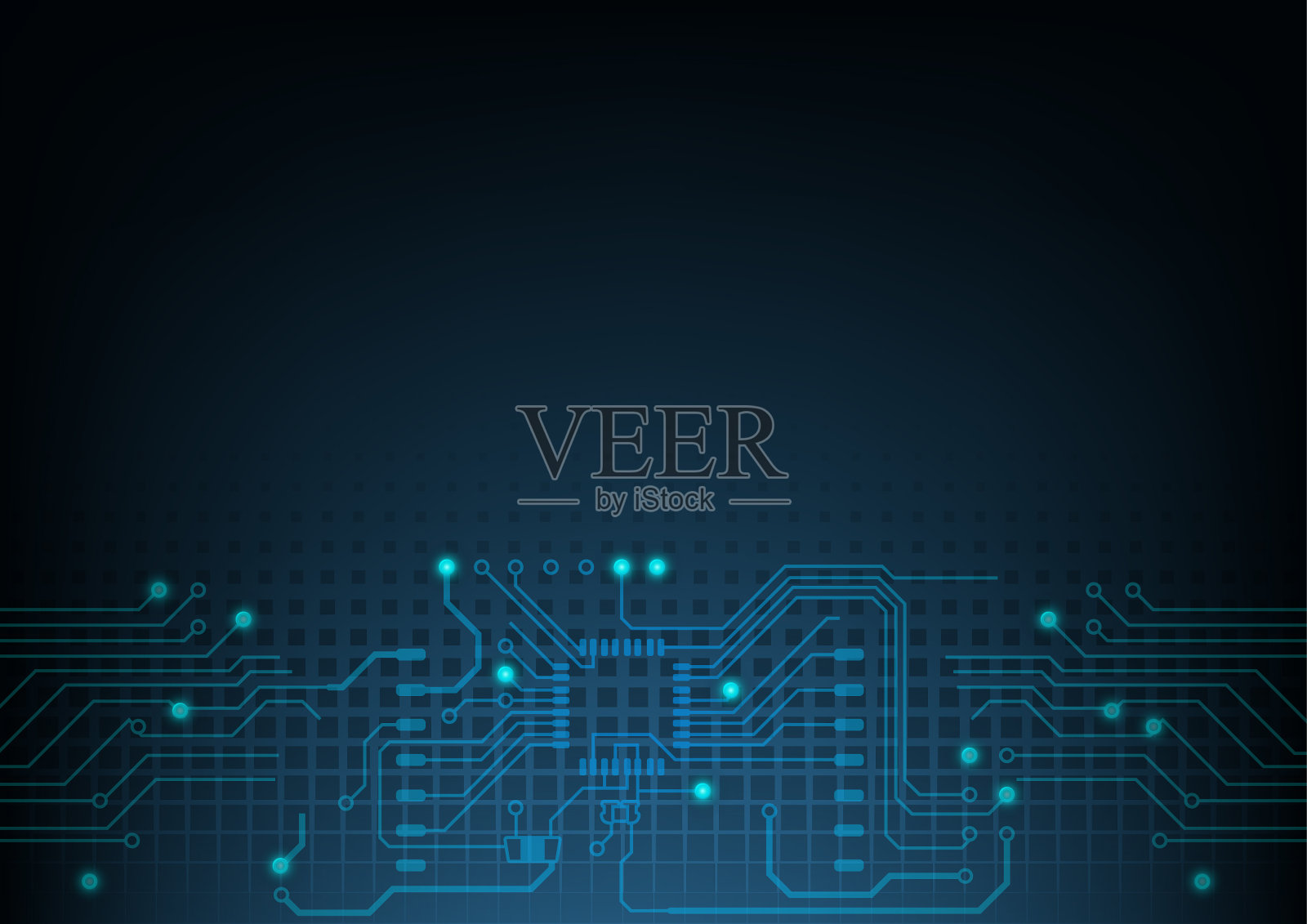 数字技术的世界插画图片素材