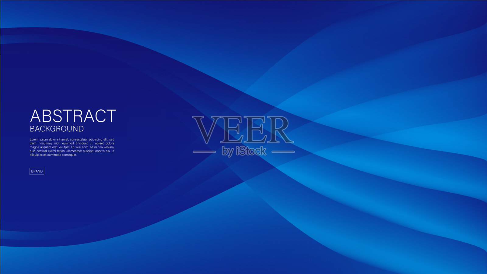 蓝色抽象背景-波多边形背景插画图片素材