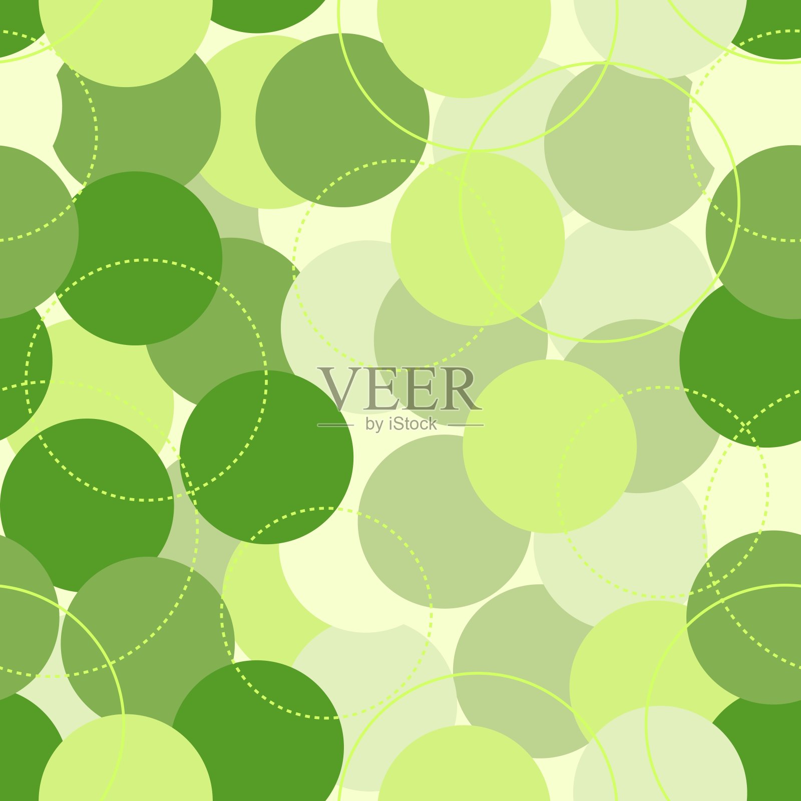 抽象无缝图案与彩色圆插画图片素材