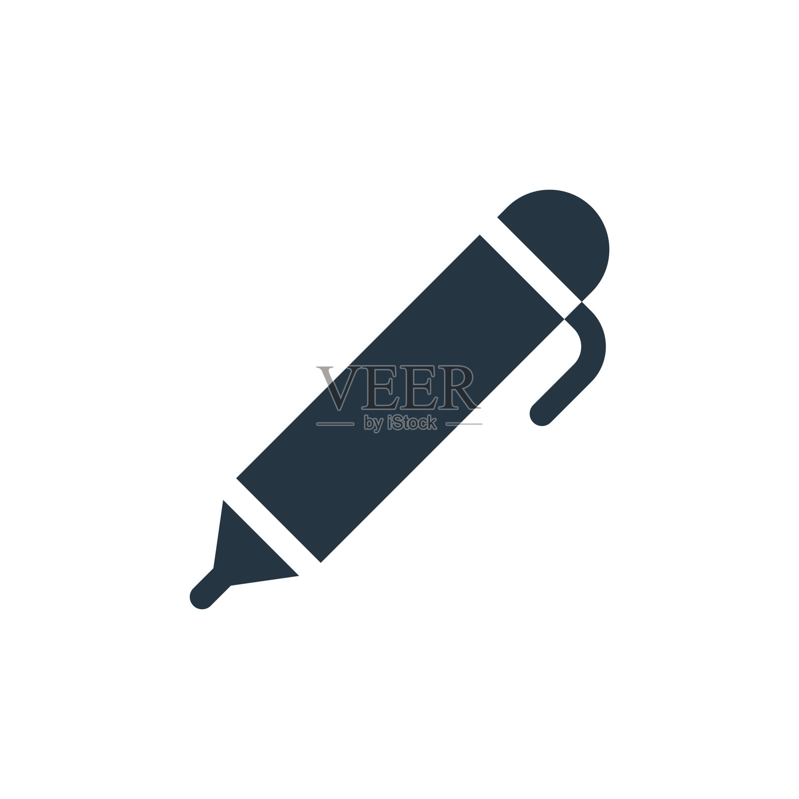 写作图标。字形书写图标用于网站设计和移动，应用程序开发，打印。写作图标从填充图形设计集合孤立的白色背景。图标素材