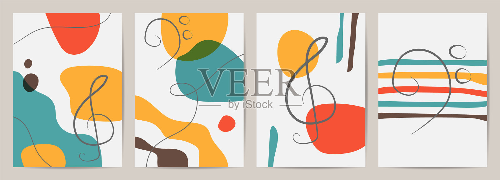 设置形状创意背景设计插画图片素材