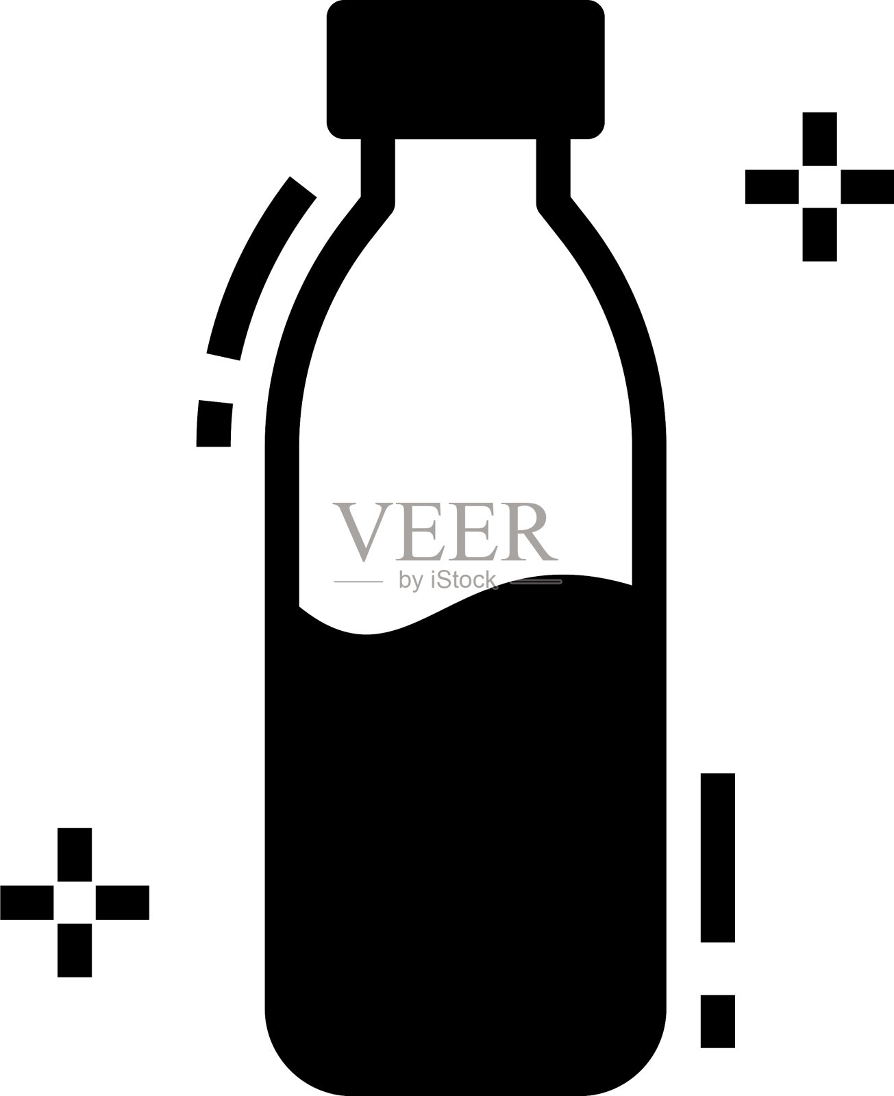 水瓶插画图片素材