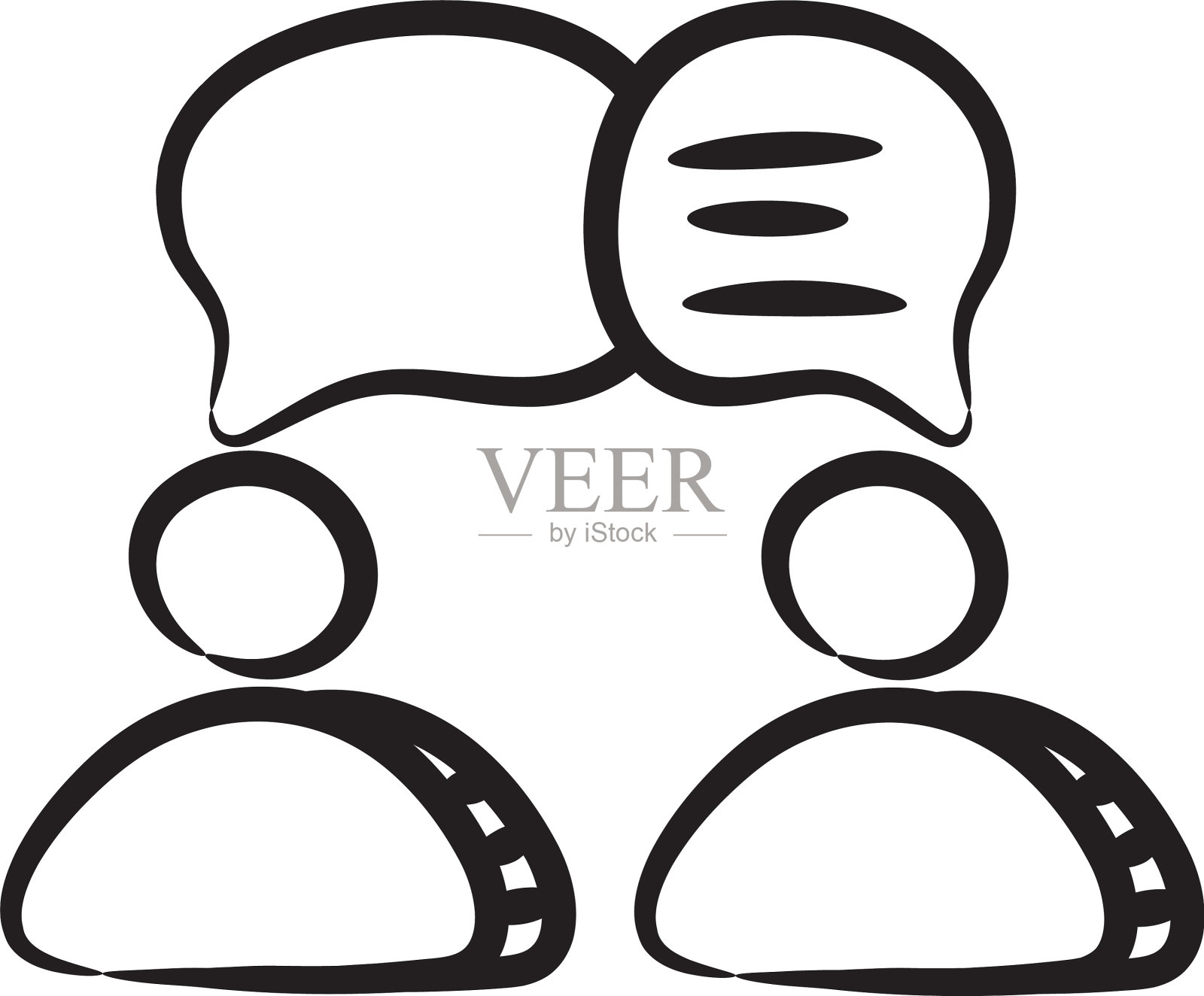 论坛讨论插画图片素材