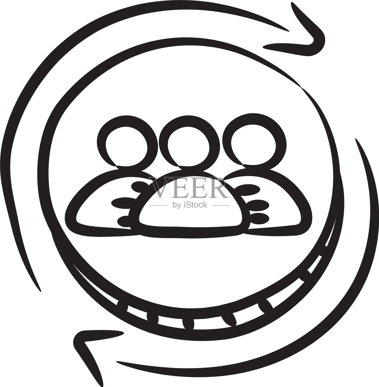 员工运动插画图片素材