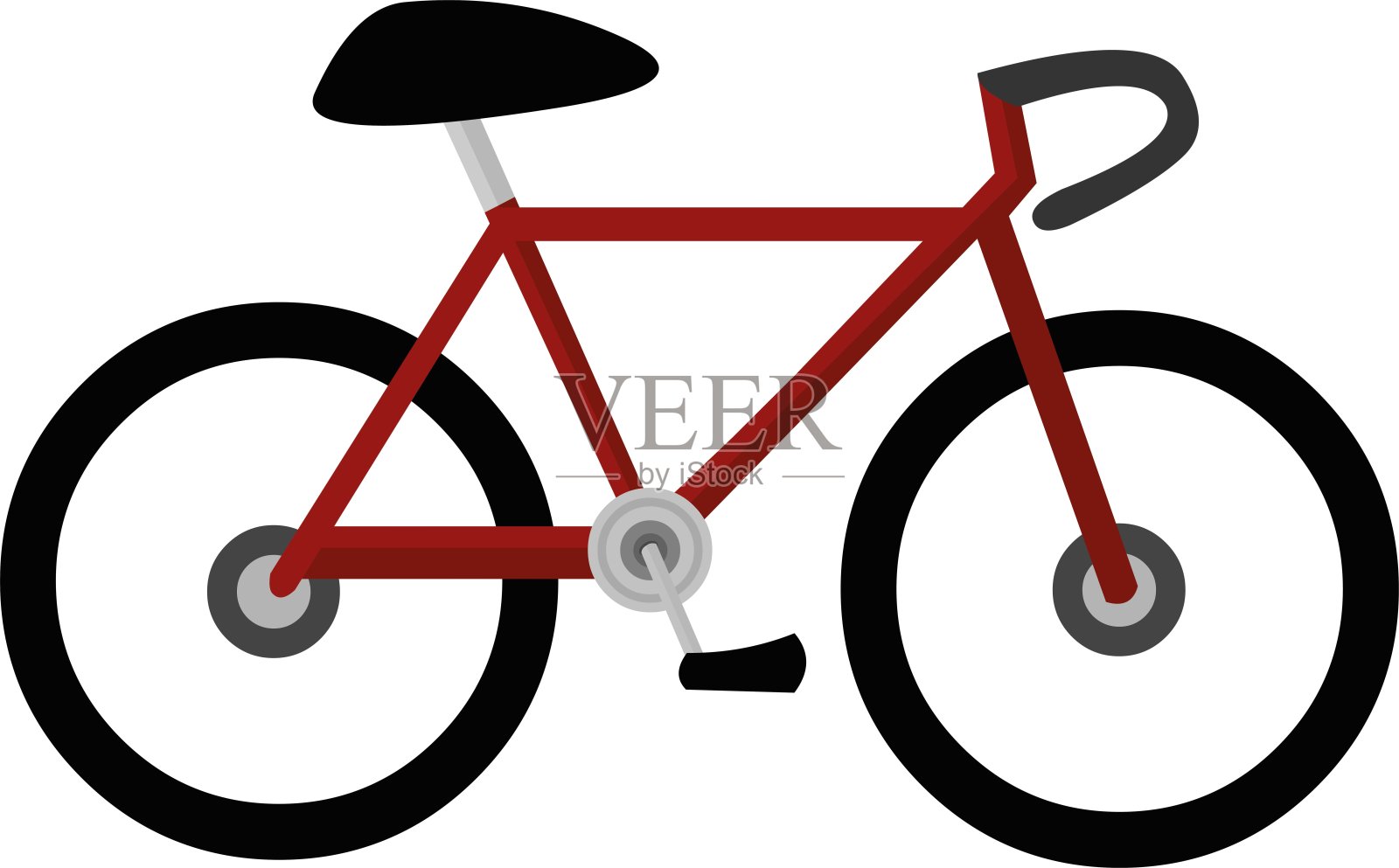 矢量插图的自行车表情设计元素图片