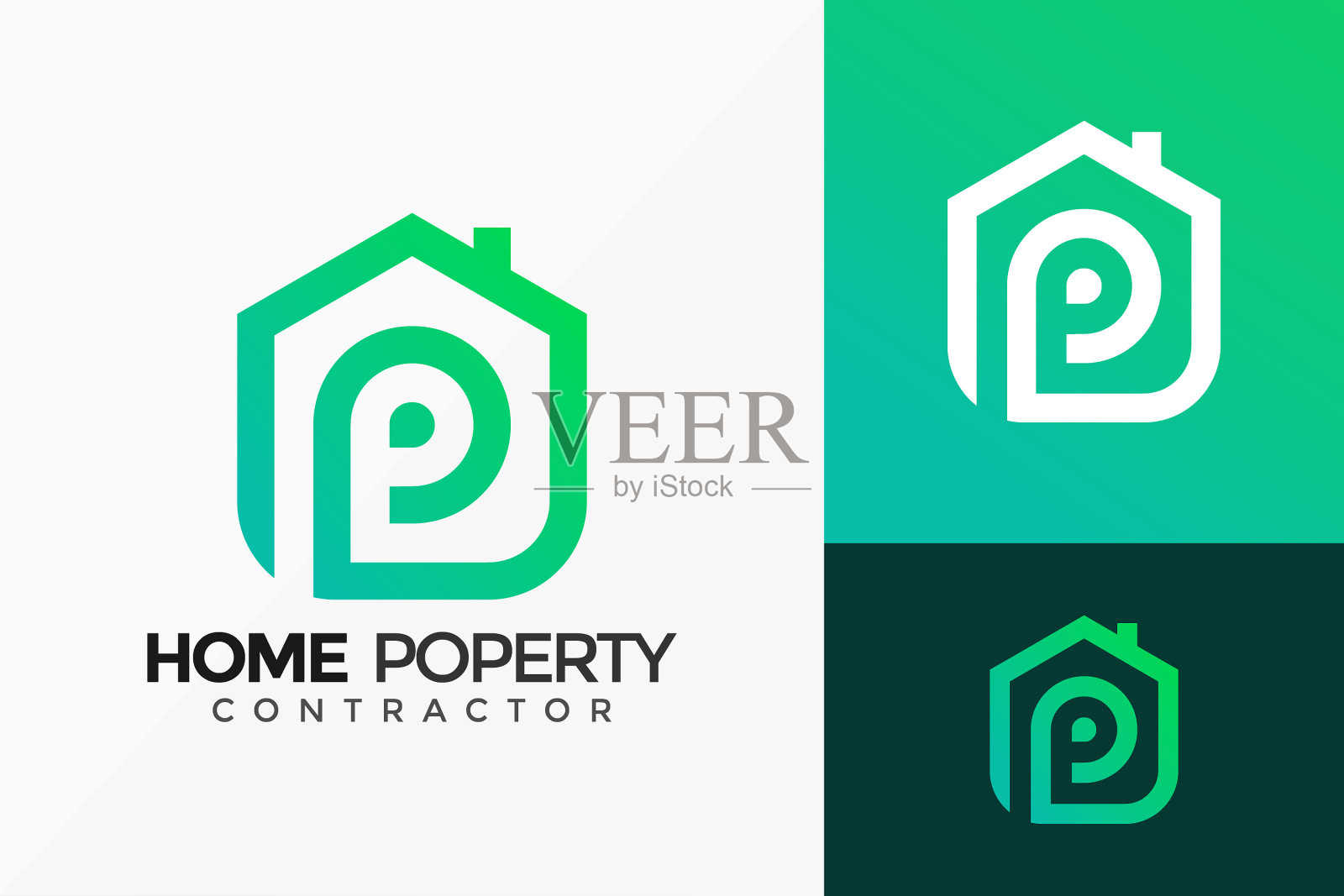 家居物业标识设计现代理念标识插画图片素材