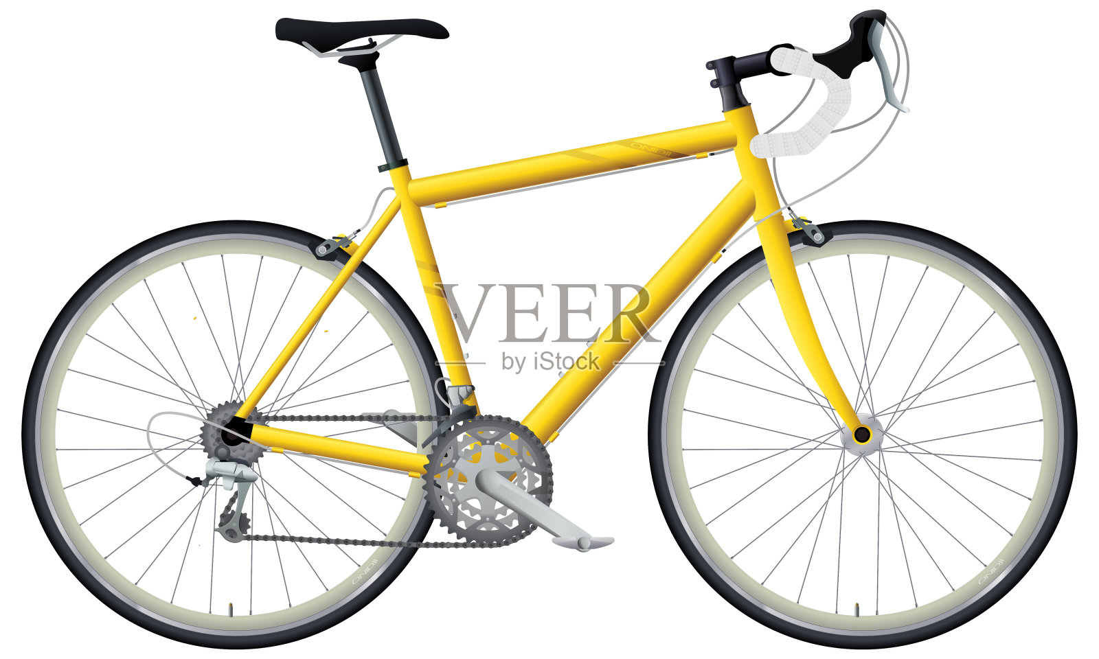 黄色跑车设计元素图片