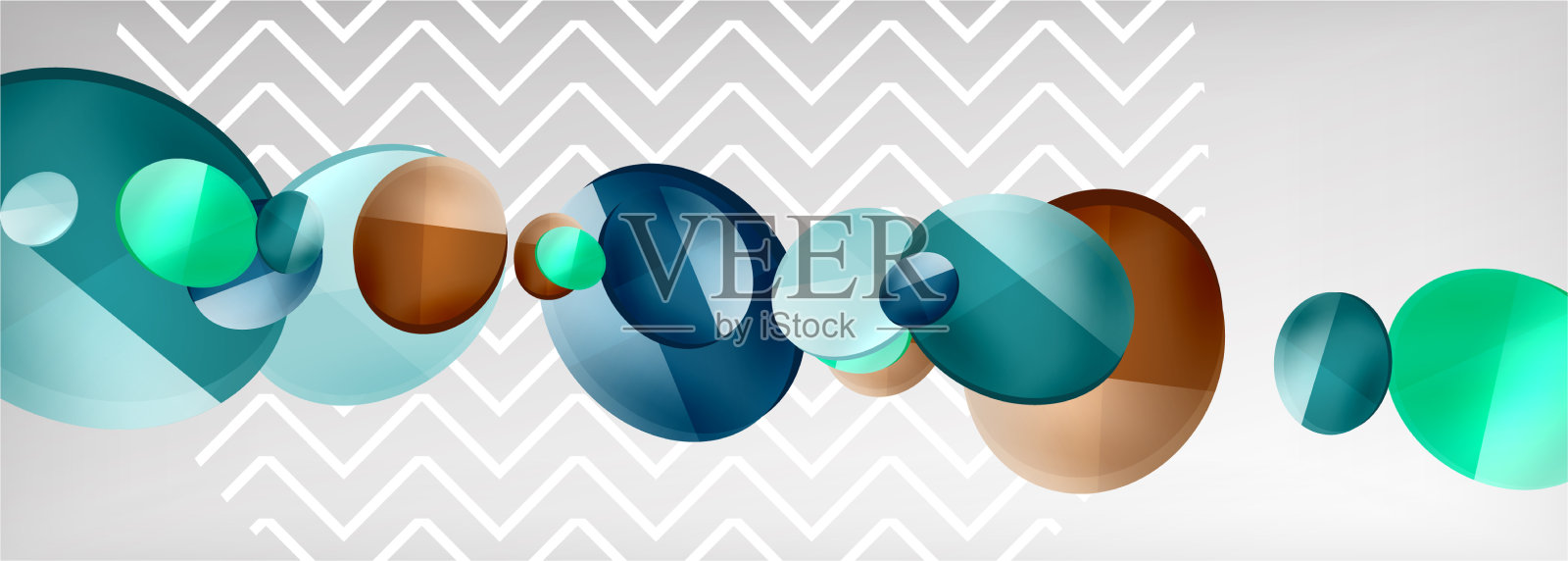 抽象光滑圆形背景插画图片素材