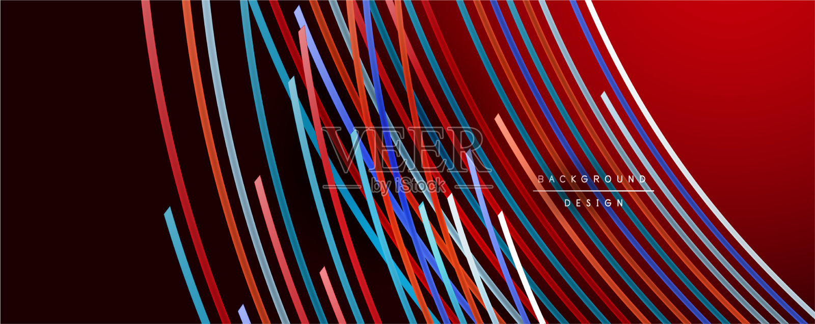 抽象色彩线条背景插画图片素材