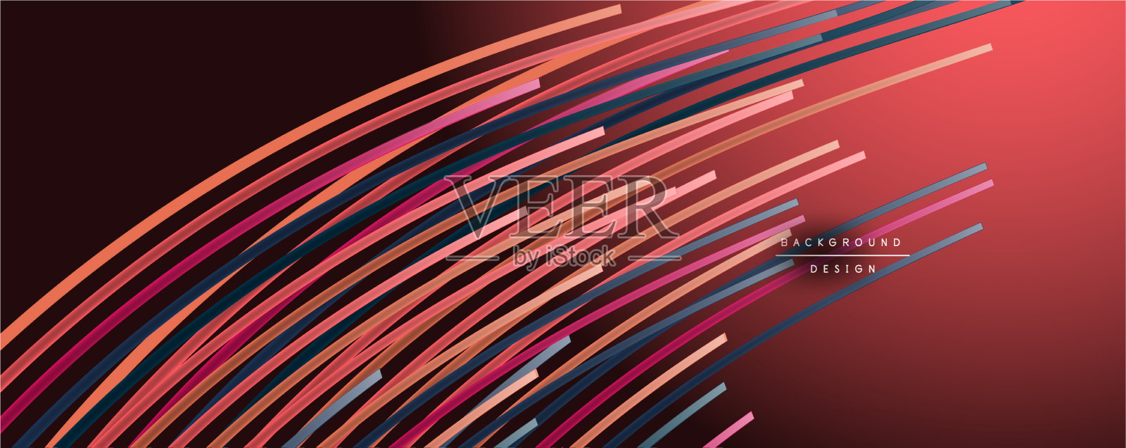 抽象色彩线条背景插画图片素材