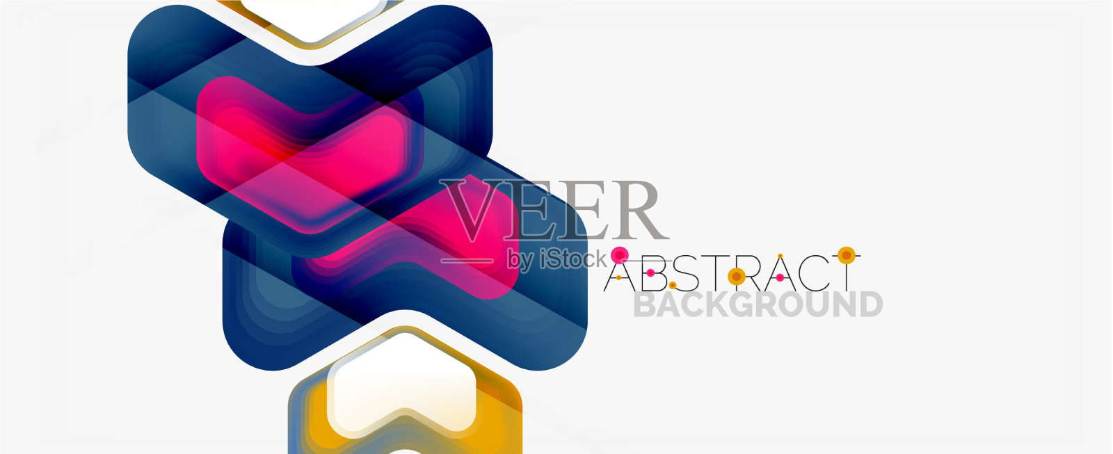 三维箭头几何构成抽象插画图片素材