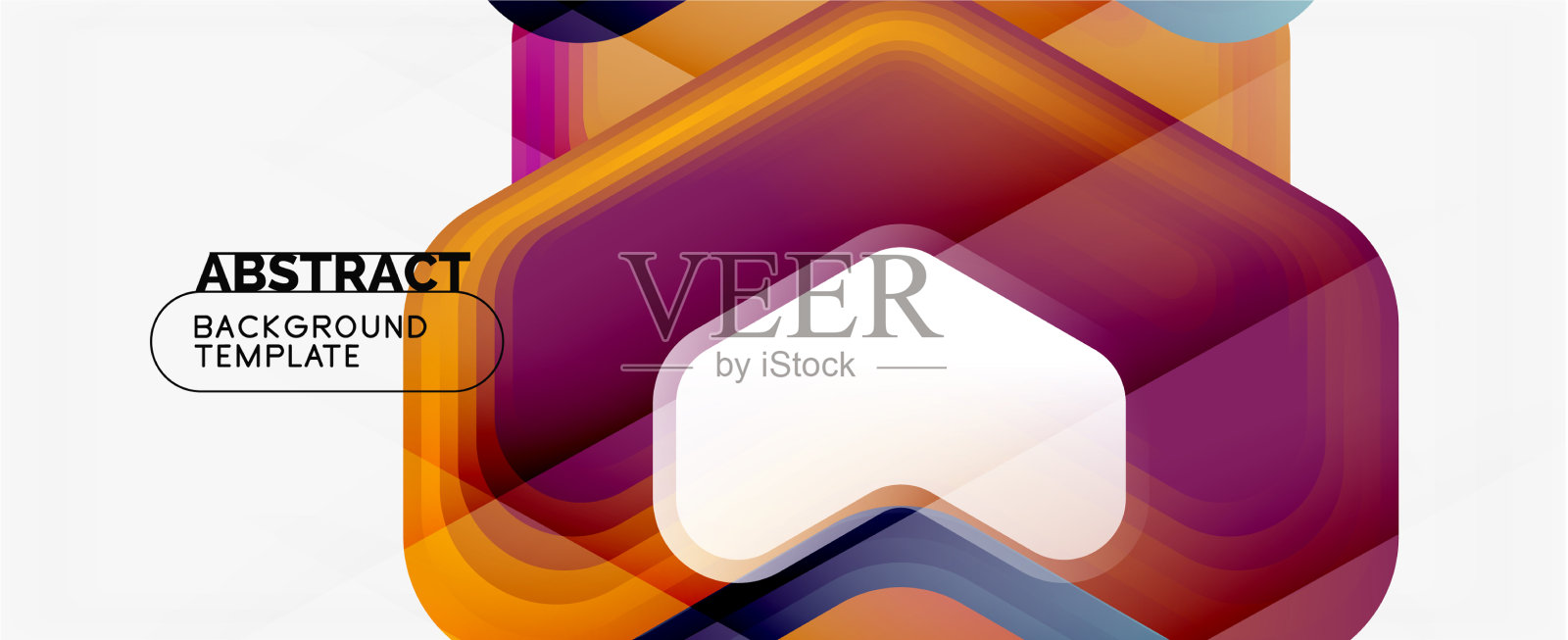 三维箭头几何构成抽象插画图片素材