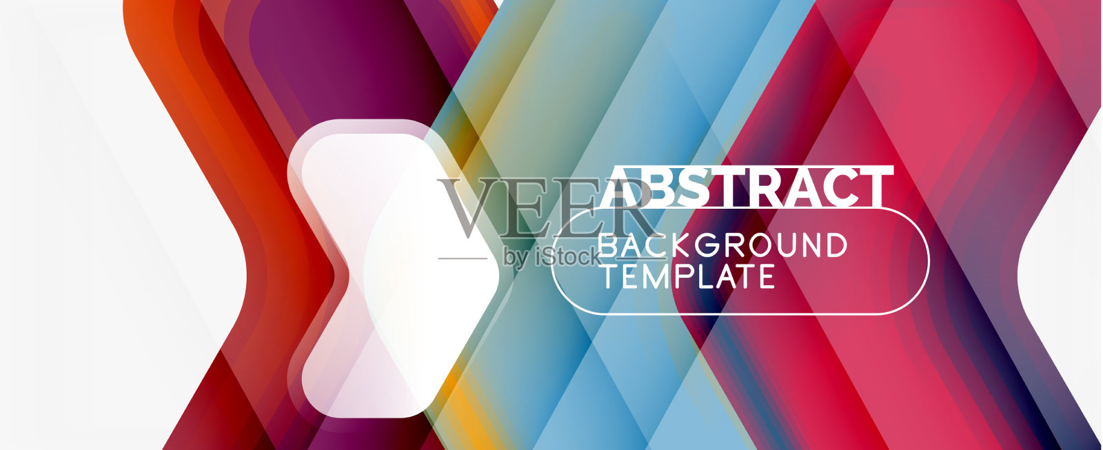 三维箭头几何构成抽象插画图片素材