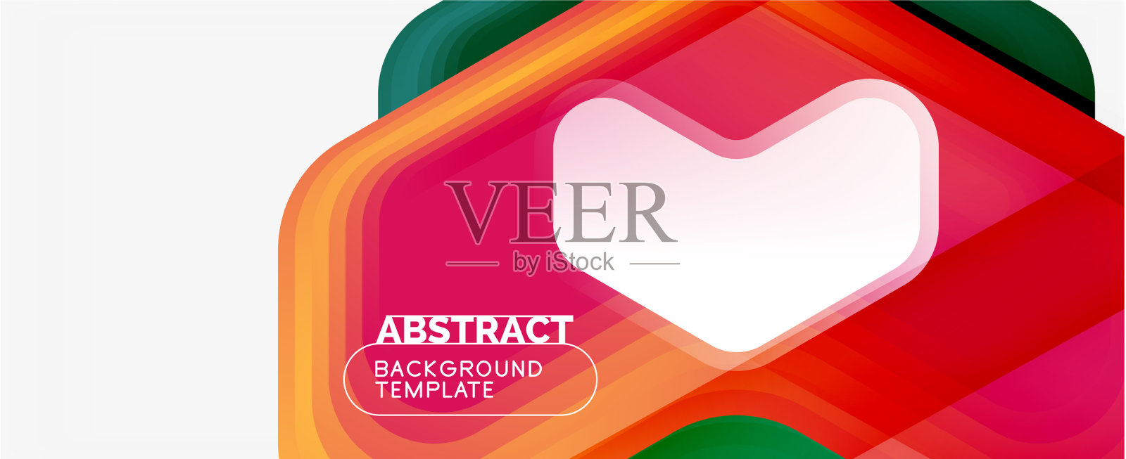 三维箭头几何构成抽象插画图片素材