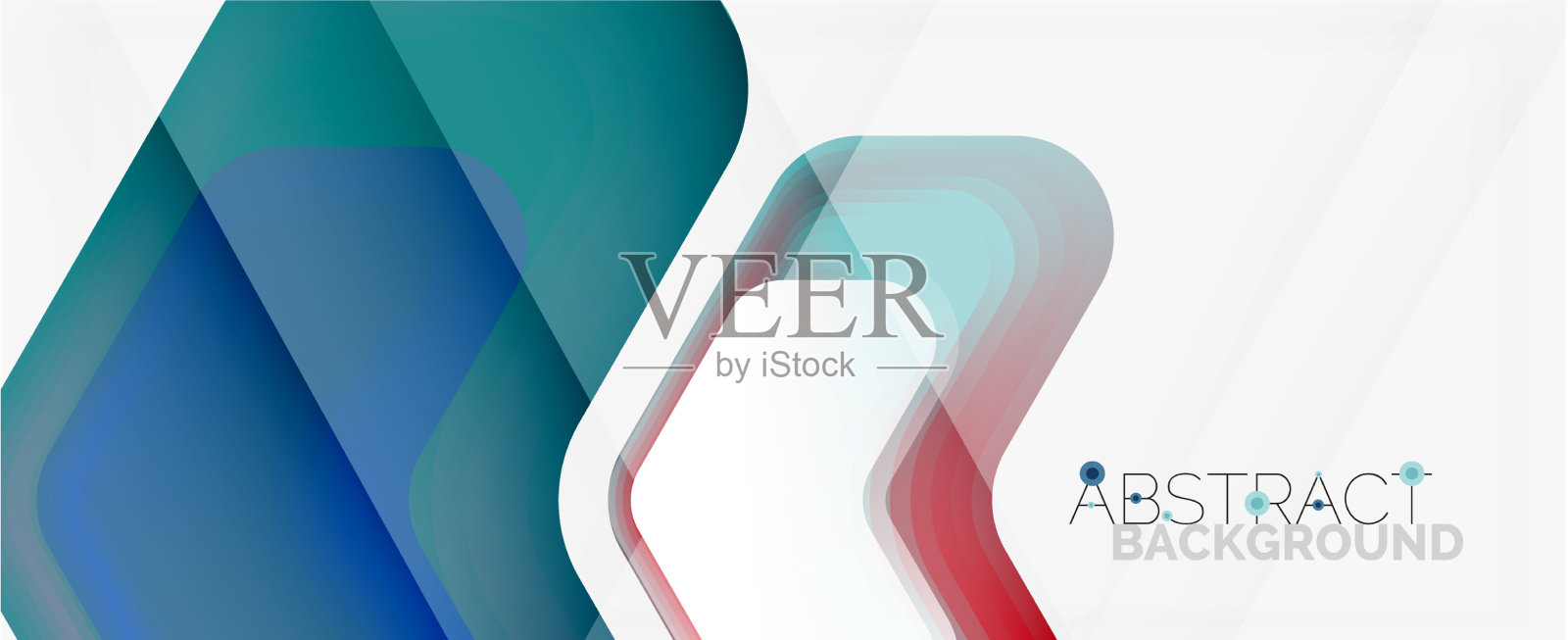 三维箭头几何构成抽象插画图片素材