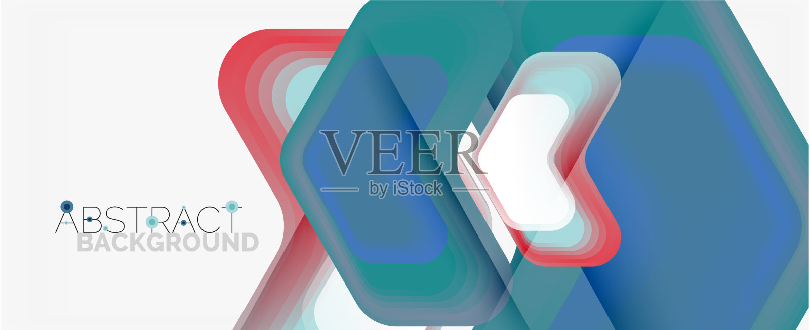 三维箭头几何构成抽象插画图片素材