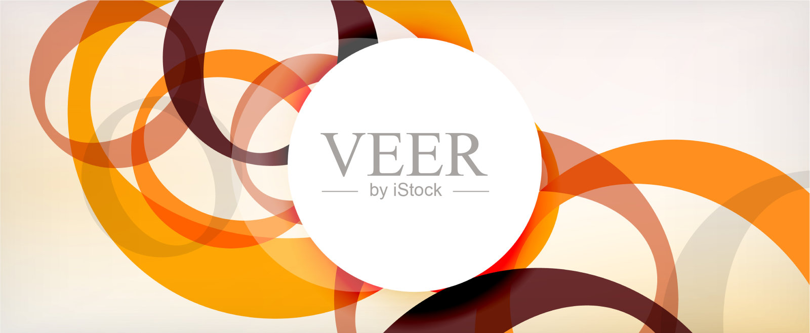 环形几何形状o字母重复插画图片素材