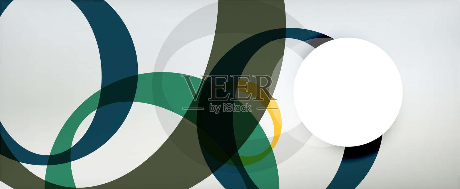 环形几何形状o字母重复插画图片素材